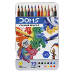 DOMS Wooden Flat Metal Tin Colors 12 Shades Set