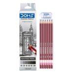 DOMS 8204 Drawing Pencils Set of 6 Pieces (HB,2B,4B,6B,8B,10B)