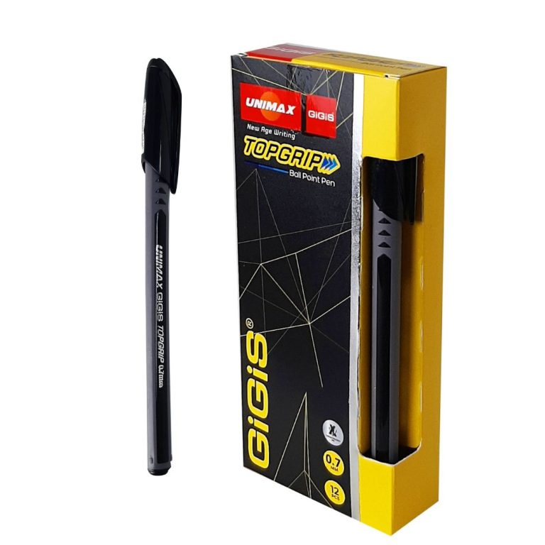12-Piece TopGrip 0.7mm Ball Point Pen Set,Black