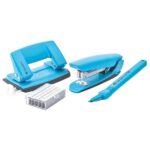 Multipurpose Gift Set SS-N35 | Home, Office and School Use| Set of 4 Items | 1 Stapler Nowa-35 | 1 Staple Remover SR-500 | 1 Perforator Aion-10G | 1 Staple Box