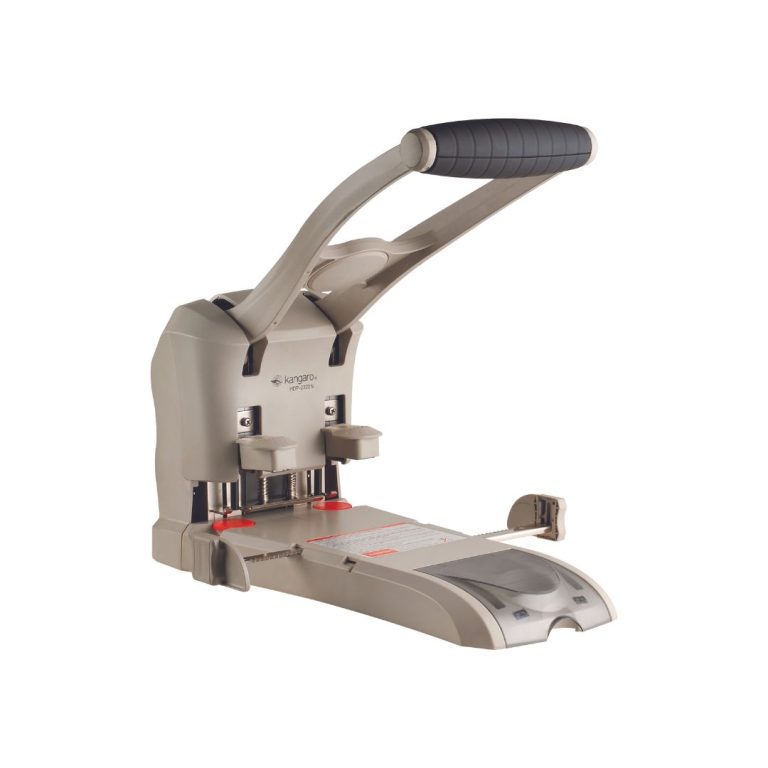 HDP2320N Metal Paper Punch | Spring Assisted Handle | Guide Bar | 300Sheets Capacity | Office Essentials