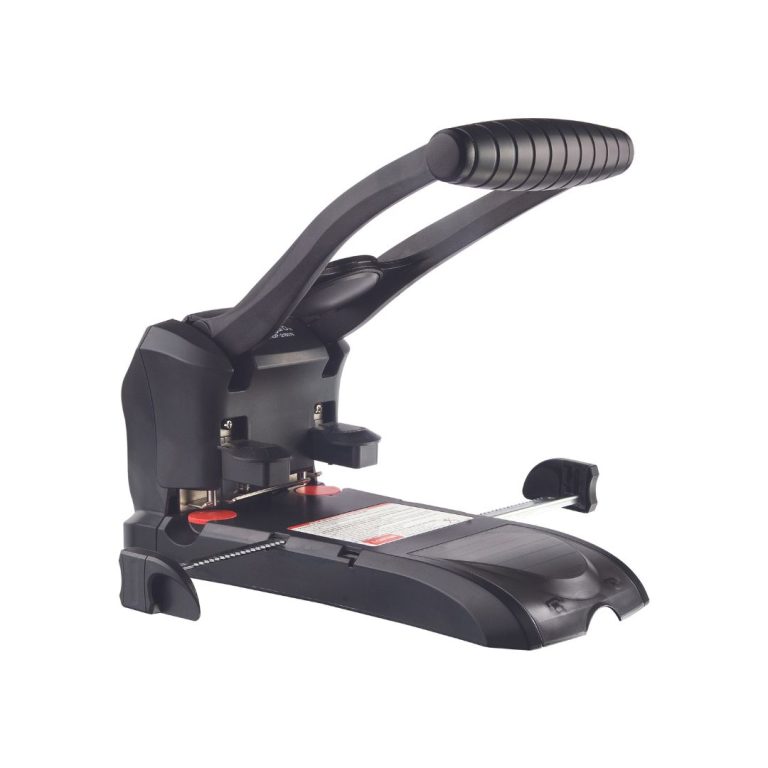 HDP2160N Metal Paper Punch | Spring Assisted Handle | Guide Bar | 150 Sheets Capacity | Office Essentials