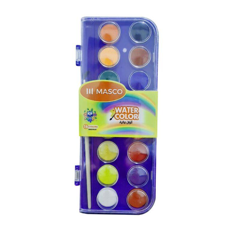 MASCO 16-Piece Water Color Paint Set With Brush