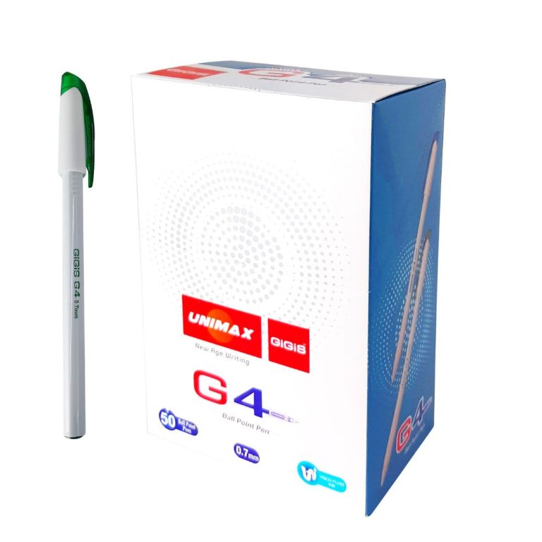 UNIMAX 50-Piece G4 0.7mm Ball Point Pen Set,Green