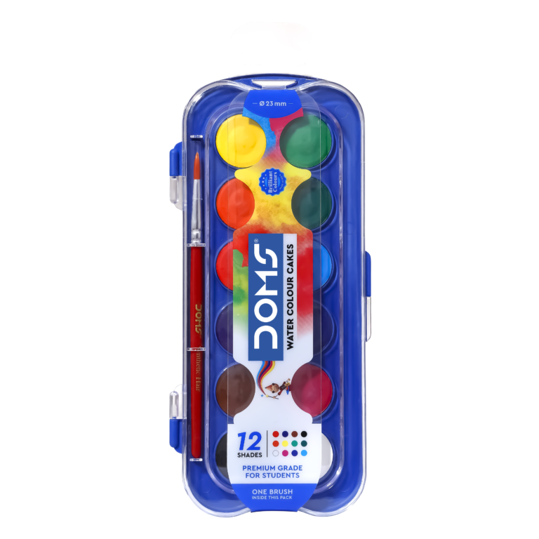DOMS Water Colour Cakes Set of 12(23mm) Shades