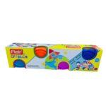 Flair Creative Non-Toxic and Child Safe Modelling Dough For Creative Artists,120gms x 4 Colors