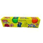Flair Creative Non-Toxic and Child Safe Modelling Glitter Dough For Creative Artists,120gms x 4 Colors