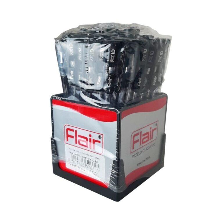 Flair FX Id Ball Point Pen 50 Pcs Square Stand,Black