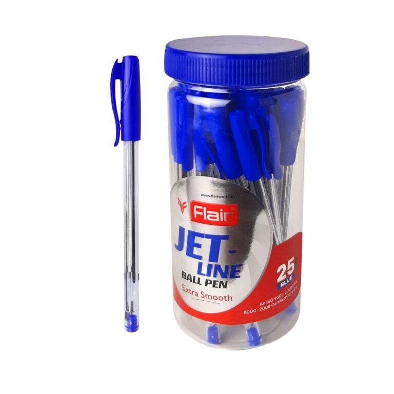 Flair Extra Smooth Jet-Line Ball Pen set of 25,Blue