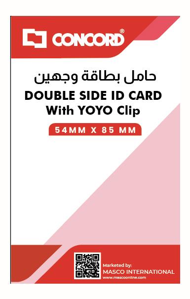 DOUBLE SIDE ID CARD With YOYO Clip - CC85