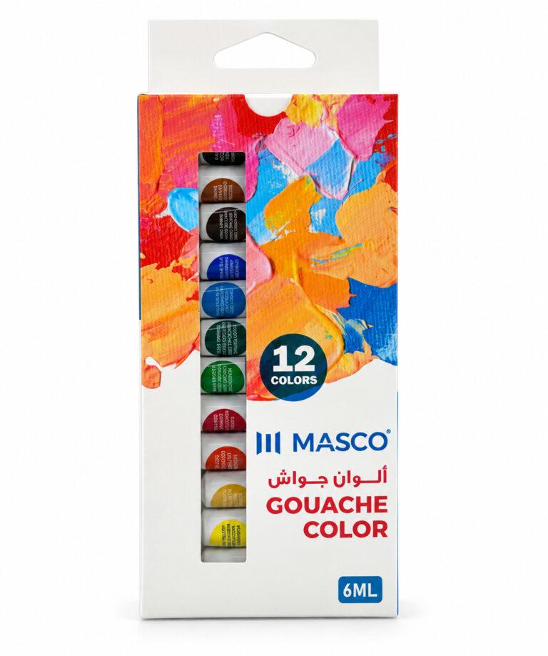 Gouache Colour Paint Set 12 Colours 6 ml Tubes