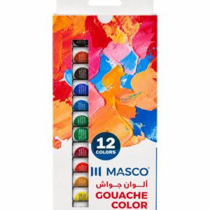 Gouache Colour Paint Set 12 Colours 12 ml Tubes