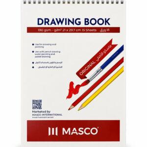 A4 Spiral Drawing Book 190 gsm 21 x 29.7 cm, 15 Sheets