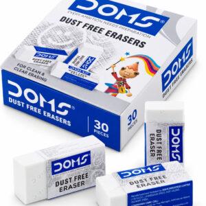 Dust-Free Erasers for Clean Pencil Mark Removal, 33 x 17 x 10 mm, Pack of 30