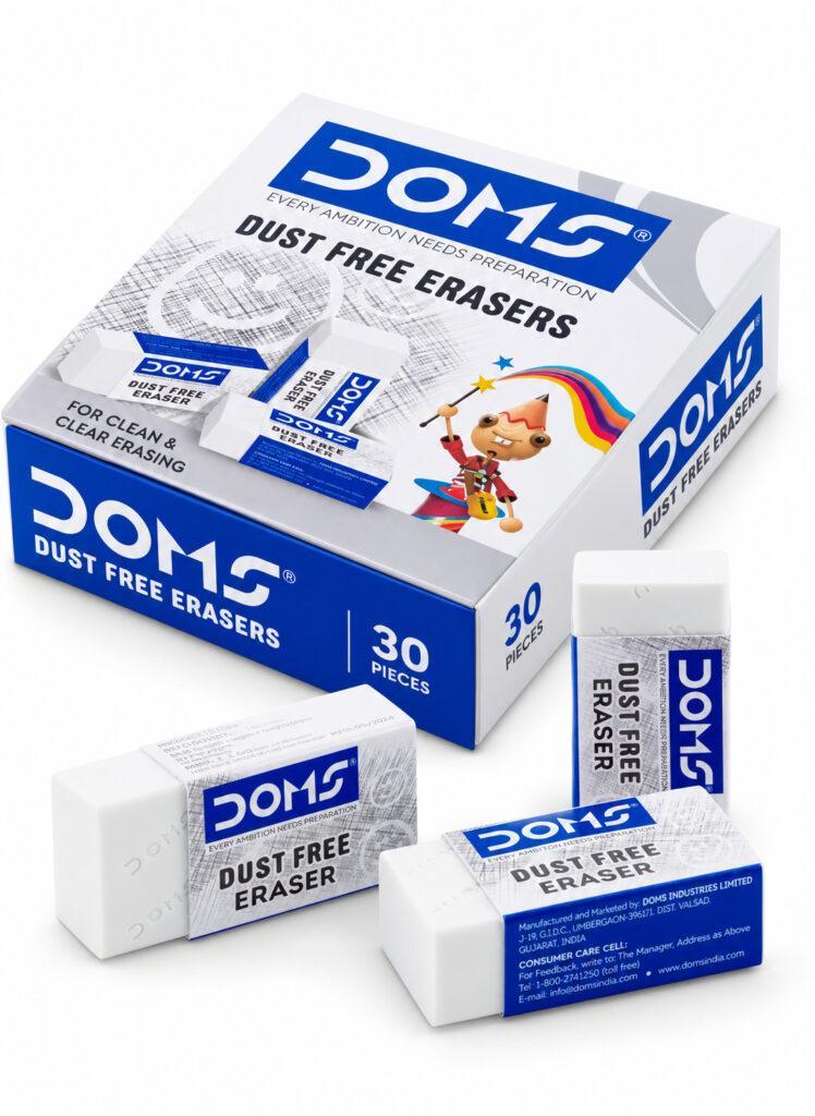 Dust-Free Erasers for Clean Pencil Mark Removal, 33 x 17 x 10 mm, Pack of 30