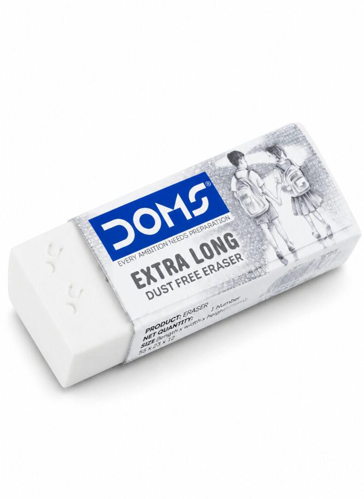 Extra Long Dust-Free Eraser, 55 x 23 x 12 mm, 1 Piece