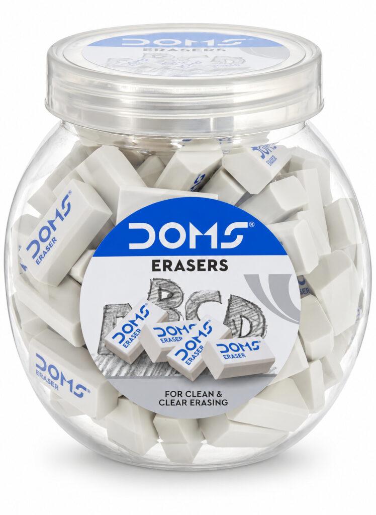 Pencil Erasers for Clean & Clear Erasing, 28 x 14.5 x 9.5 mm, Pack of 100