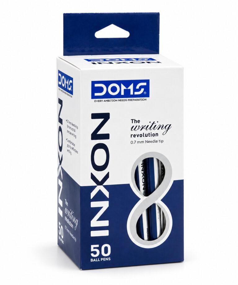 INXON Ballpoint Pens 0.7 mm Needle Tip Blue Ink Pack of 50