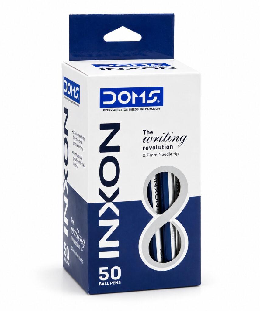 INXON Ballpoint Pens 0.7 mm Needle Tip Blue Ink Pack of 50