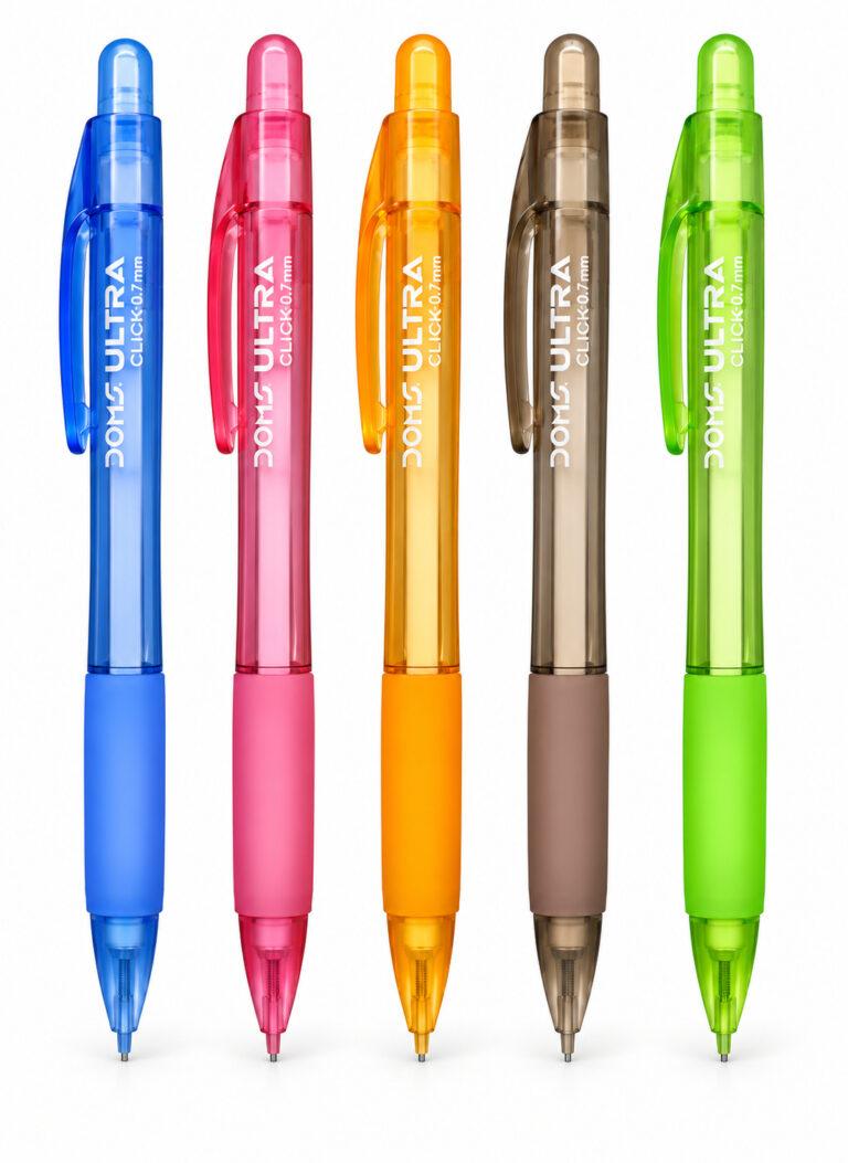 0.7 mm Mechanical Pencil with Built-In Eraser & Ergonomic Grip, Assorted Colours, 1 Piece