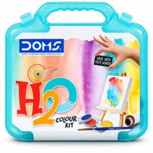 H2O Colour Art Kit with Drawing Book, 12 Colour Pencils, 12 Water Colour Pens, 18 Colour Cakes, 6 Water Colour Tubes & Accessories