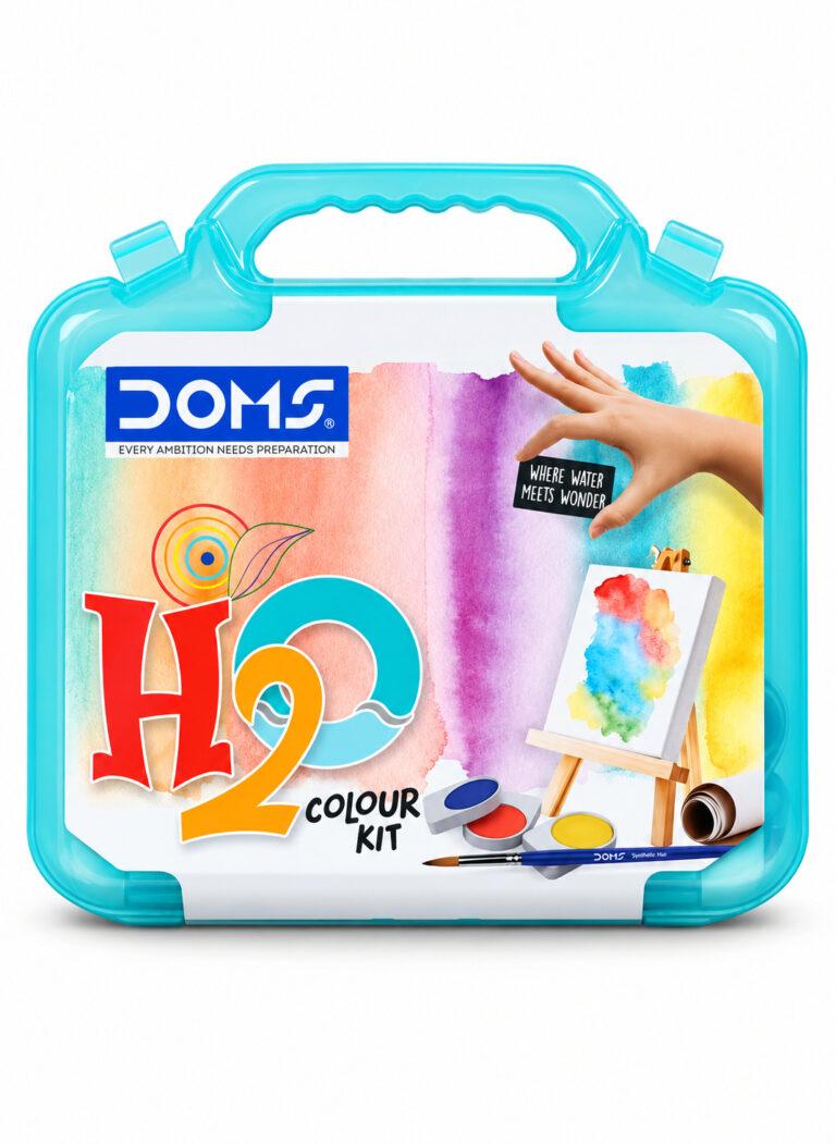 H2O Colour Art Kit with Drawing Book, 12 Colour Pencils, 12 Water Colour Pens, 18 Colour Cakes, 6 Water Colour Tubes & Accessories