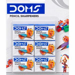 Pencil Sharpeners for Smooth & Breakless Sharpening, Assorted Colours, Pack of 6