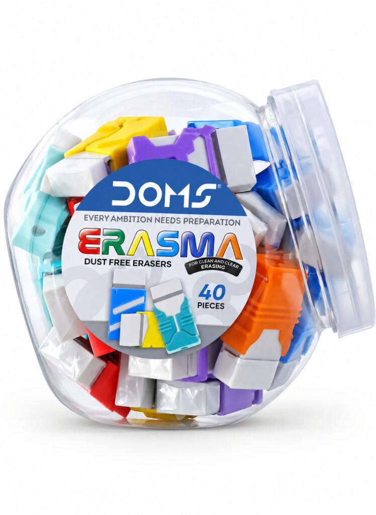 Dust-Free Erasers for Clean & Clear Erasing, 40 x 20 x 10 mm, Pack of 40