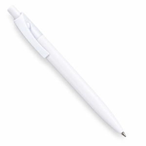 Flair Ezee Click white retractable pen on white background