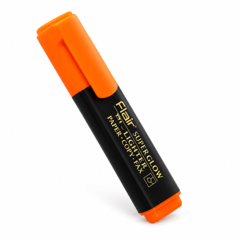 Flair Super Glow Chisel Tip Text Hi-lighters set of 10 , Orange