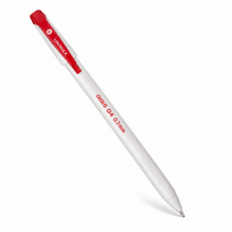 UNIMAX 50-Piece G4 0.7mm Ball Point Pen Set,Red