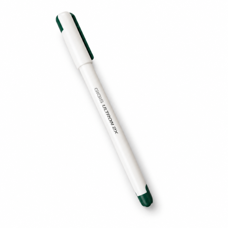 UNIMAX 12-Piece ULTRON 2X 0.7mm Ball Point Pen Set,Green