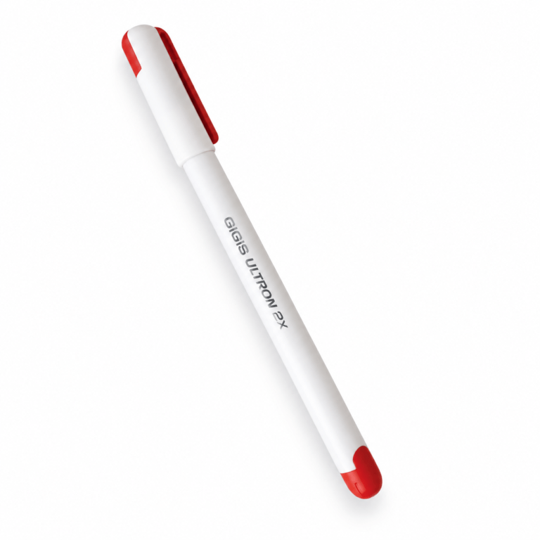 UNIMAX 12-Piece ULTRON 2X 0.7mm Ball Point Pen Set,Red