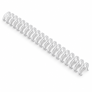 White double-loop binding wire strip; representative range photo