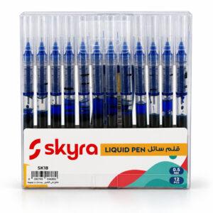 SK18 0.5 mm Liquid Pens with Blue Ink, Pack of 12
