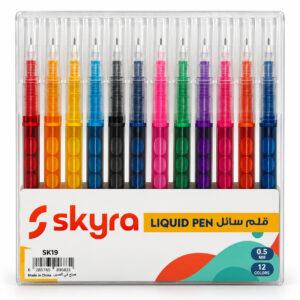 SK19 0.5 mm Liquid Pens, 12 Colours, Pack of 12