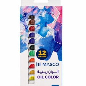 Oil Colour Paint Set 12 Colours 12 ml Tubes