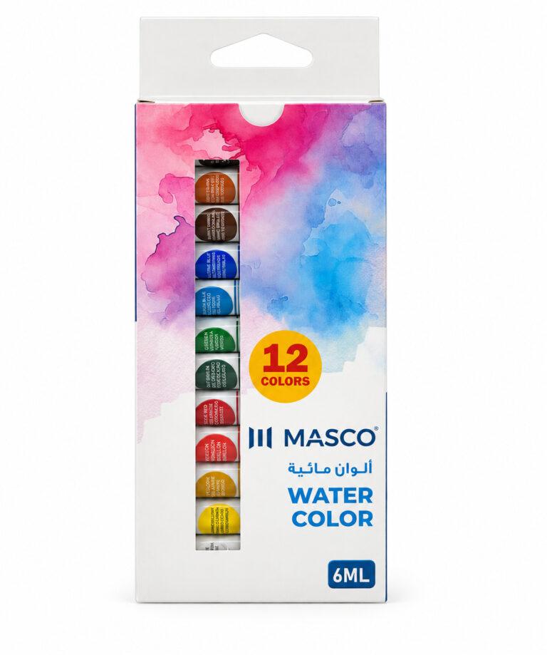 Watercolor Paint Set 12 Colours 6 ml Tubes