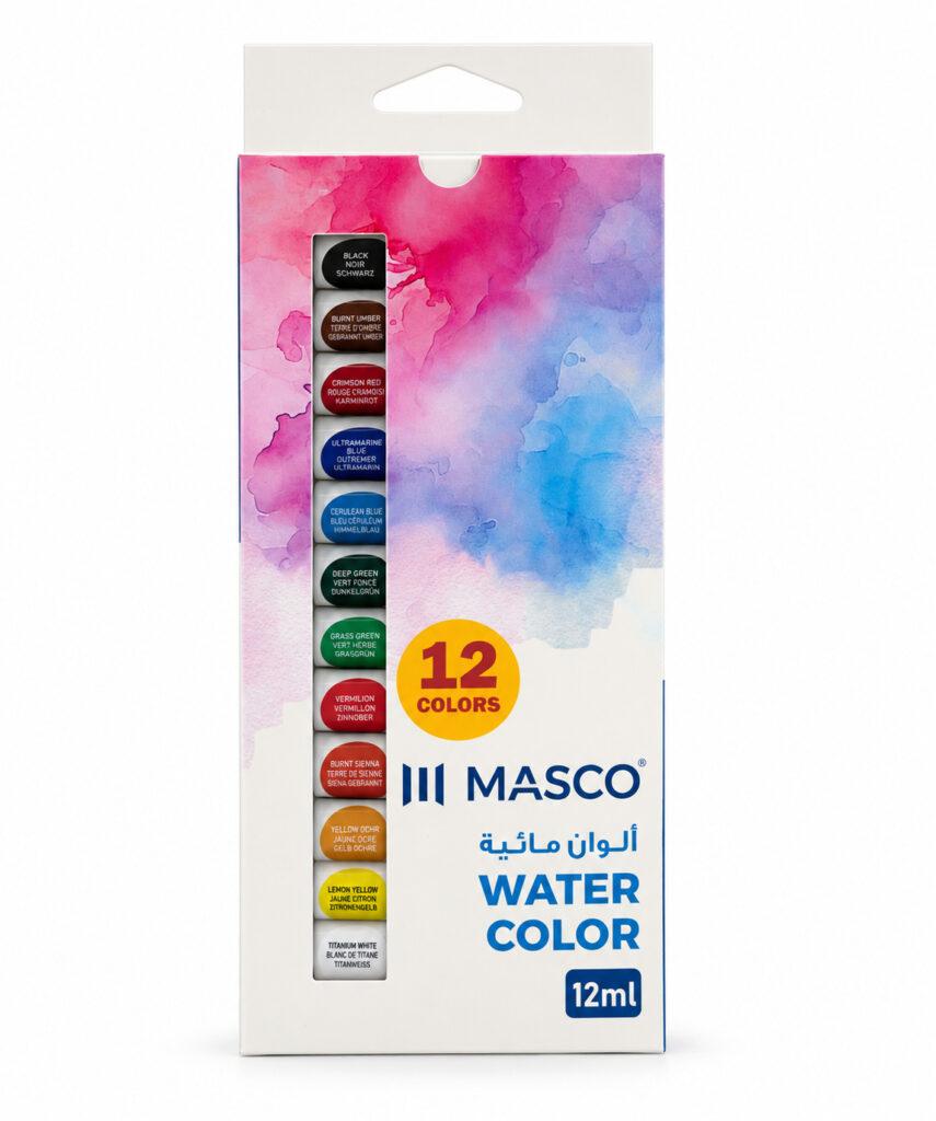 Watercolor Paint Set 12 Colours 12 ml Tubes