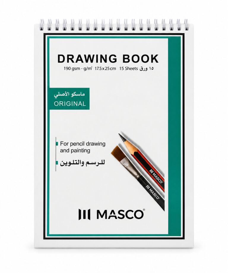 Spiral Drawing Book 190 gsm 17.5 x 25 cm, 15 Sheets