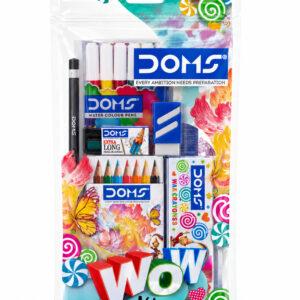 Kids Art Kit with Wax Crayons, Colour Pencils & Water Colour Pens, 1 Set