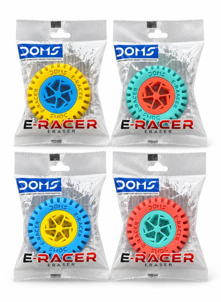 E-Racer Wheel-Shaped Eraser, Non-Toxic, Assorted Colours, 1 Piece