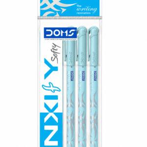 Inxify Softy 0.7 mm Ballpoint Pens with Ergonomic Grip, Blue Ink, Pack of 5