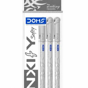Inxify Softy 0.7 mm Ballpoint Pens with Ergonomic Grip, Black Ink, Pack of 5