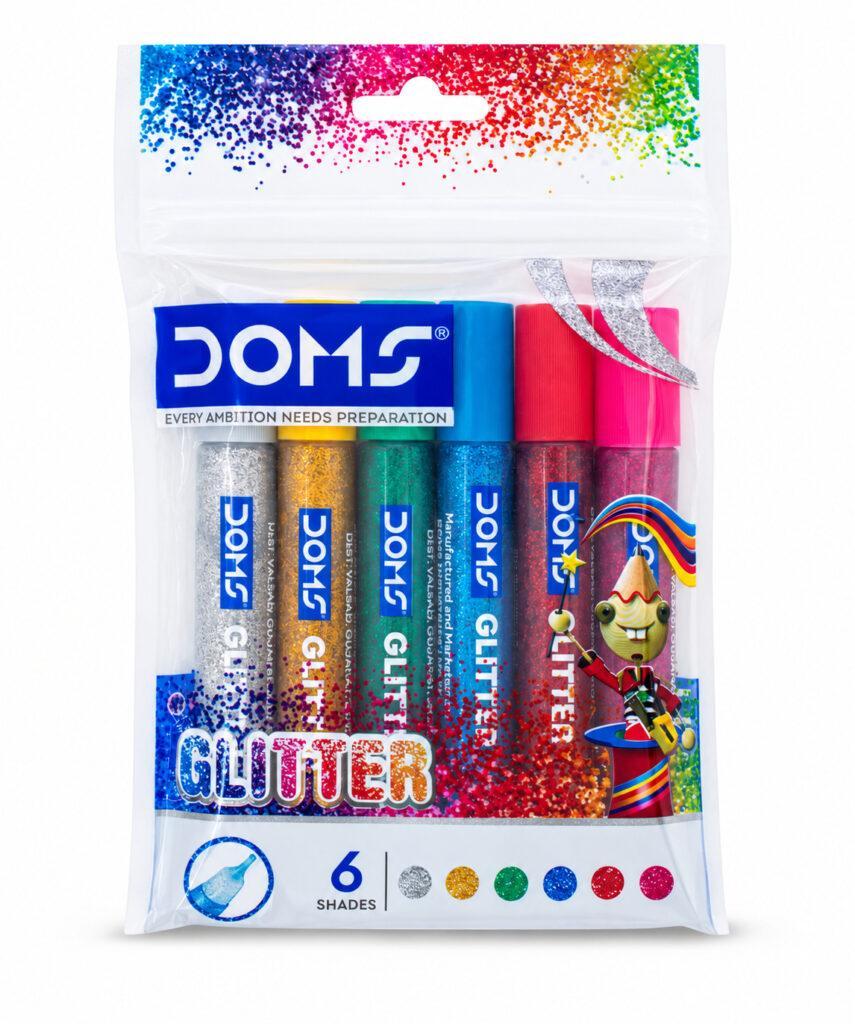 Glitter Colour Set 6 Assorted Shades 10 ml Each